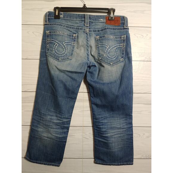 Womens  Distressed Big Star Liv Denim Capri size 29 - Picture 3 of 5